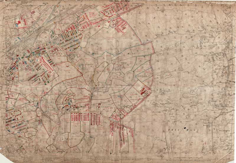 W Cottingley Shipley b - Yorkshire map 201-10-1908 